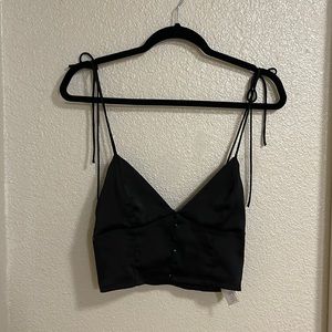 crop top with buttons